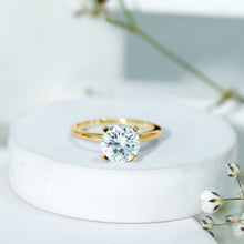 Load image into Gallery viewer, 2 Carat Lab Grown Diamond Classic Engagement Ring in Silver