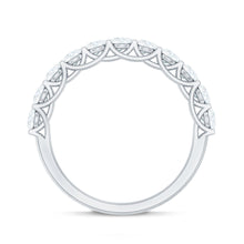 Load image into Gallery viewer, Cubic Zirconia Half Eternity Ring for Women