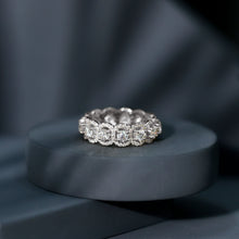 Load image into Gallery viewer, Certified Moissanite Statement Wedding Band for Women