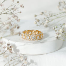 Load image into Gallery viewer, Certified Moissanite Statement Wedding Band for Women
