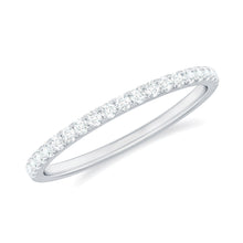 Load image into Gallery viewer, Stackable Diamond Eternity Ring in Fish Tail Setting