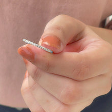 Load image into Gallery viewer, Stackable Diamond Eternity Ring in Fish Tail Setting