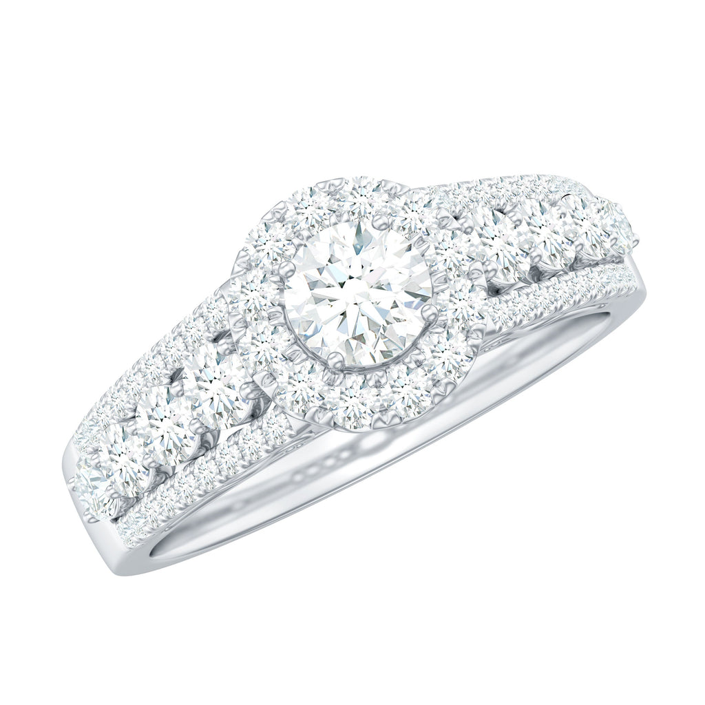 0.5 Carat Zircon Statement Engagement Ring