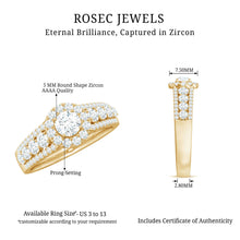 Load image into Gallery viewer, 0.5 Carat Zircon Statement Engagement Ring