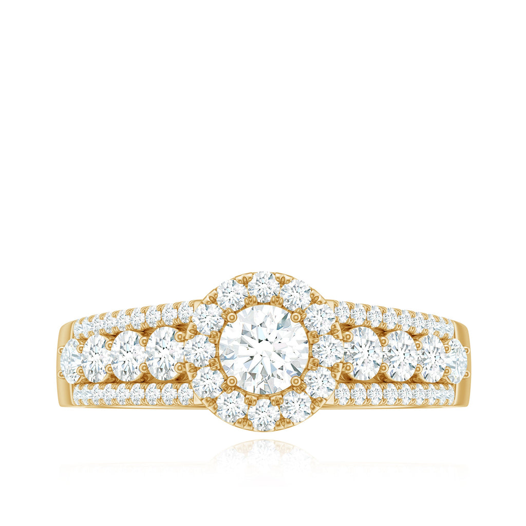 0.5 Carat Zircon Statement Engagement Ring