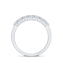 Load image into Gallery viewer, Minimalist Moissanite Flower Wedding Band for Women