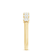 Load image into Gallery viewer, Minimalist Moissanite Flower Wedding Band for Women