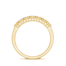 Load image into Gallery viewer, Minimalist Moissanite Flower Wedding Band for Women