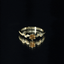 Load image into Gallery viewer, Nature Inspired Citrine and Diamond Proposal Ring for Her
