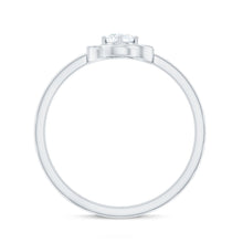 Load image into Gallery viewer, Solitaire Lab Grown Diamond Flower Promise Ring with Certificate