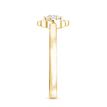 Load image into Gallery viewer, Solitaire Lab Grown Diamond Flower Promise Ring with Certificate
