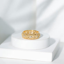 Load image into Gallery viewer, Floral Inspired Lab Grown Diamond Filigree Wedding Band
