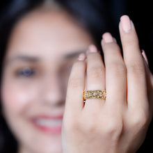 Load image into Gallery viewer, Floral Inspired Lab Grown Diamond Filigree Wedding Band