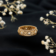 Load image into Gallery viewer, Floral Inspired Lab Grown Diamond Filigree Wedding Band