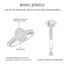 Load image into Gallery viewer, Vintage Inspired Lab Grown Diamond Double Halo Engagement Ring