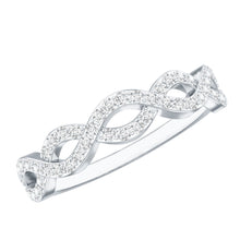 Load image into Gallery viewer, Pave Set Lab Grown Diamond Infinity Wedding Band