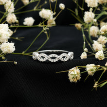 Load image into Gallery viewer, Pave Set Lab Grown Diamond Infinity Wedding Band