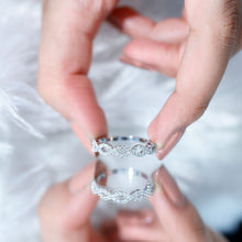 Load image into Gallery viewer, Pave Set Lab Grown Diamond Infinity Wedding Band