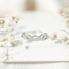 Load image into Gallery viewer, Pave Set Lab Grown Diamond Infinity Wedding Band