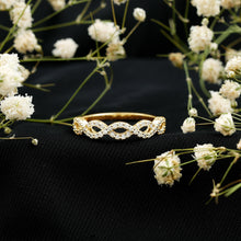 Load image into Gallery viewer, Pave Set Lab Grown Diamond Infinity Wedding Band
