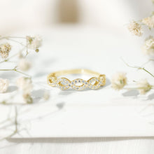 Load image into Gallery viewer, Pave Set Lab Grown Diamond Infinity Wedding Band