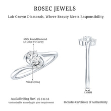 Load image into Gallery viewer, Brilliant Cut Certified Lab Grown Diamond Promise Ring For Her