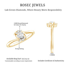 Load image into Gallery viewer, Brilliant Cut Certified Lab Grown Diamond Promise Ring For Her