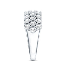 Load image into Gallery viewer, 3 Row Lab Grown Diamond Wide Wedding Band with Certificate