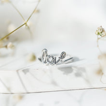 Load image into Gallery viewer, Love Ring in 14k Gold Plated Sterling Silver
