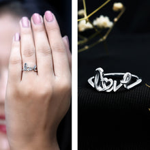 Load image into Gallery viewer, Love Ring in 14k Gold Plated Sterling Silver