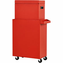 Load image into Gallery viewer, Red Heavy Duty Steel Lockable Rolling Tool Chest Mobile Garage Storage Cart
