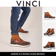 Load image into Gallery viewer, The Regent Brown Leather Wingtip Brogue Men Casual Boot