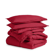 Load image into Gallery viewer, Twin/Twin XL Size All Season Super Soft Down Alternative Comforter Set Red