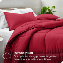 Load image into Gallery viewer, Twin/Twin XL Size All Season Super Soft Down Alternative Comforter Set Red