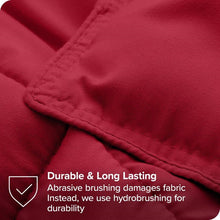 Load image into Gallery viewer, Twin/Twin XL Size All Season Super Soft Down Alternative Comforter Set Red
