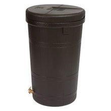 Load image into Gallery viewer, Dark Brown Single Spigot Eco 50-Gallon Rain Barrel