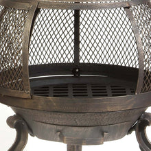 Load image into Gallery viewer, Rustic Outdoor Steel Cast Iron Chimenea Wood Fire Pit