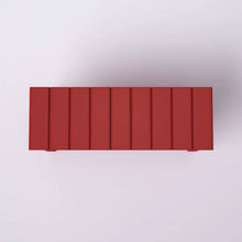 Load image into Gallery viewer, Red Wooden 2-Shelf Shoe Rack Storage Bench for Entryway or Closet