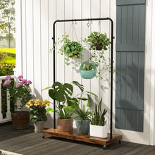 Load image into Gallery viewer, Industrial Style Heavy Duty Metal Pipe Clothes Garment Rack with Bottom Shelf