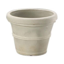 Load image into Gallery viewer, 12-inch Diameter Round Planter in Weathered Concrete Finish Poly Resin