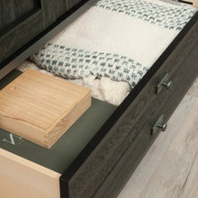 Load image into Gallery viewer, Bedroom Armoire Cabinet with Bottom Storage Drawer in Black Oak Wood Finish