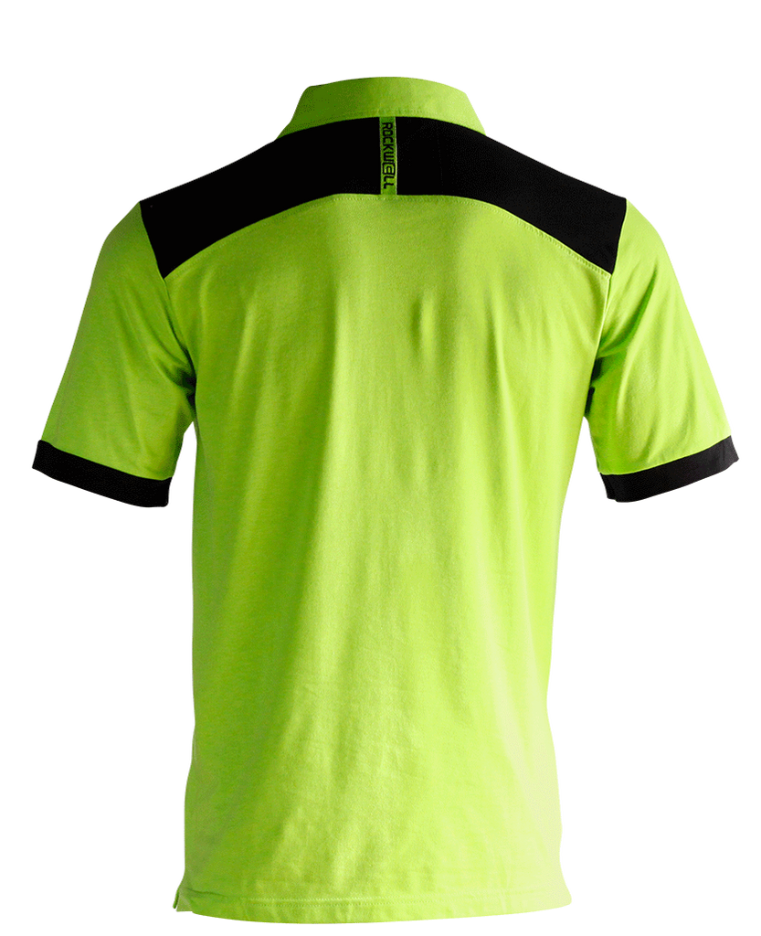 Rockwell Tri-Blend Polo - Green/Black