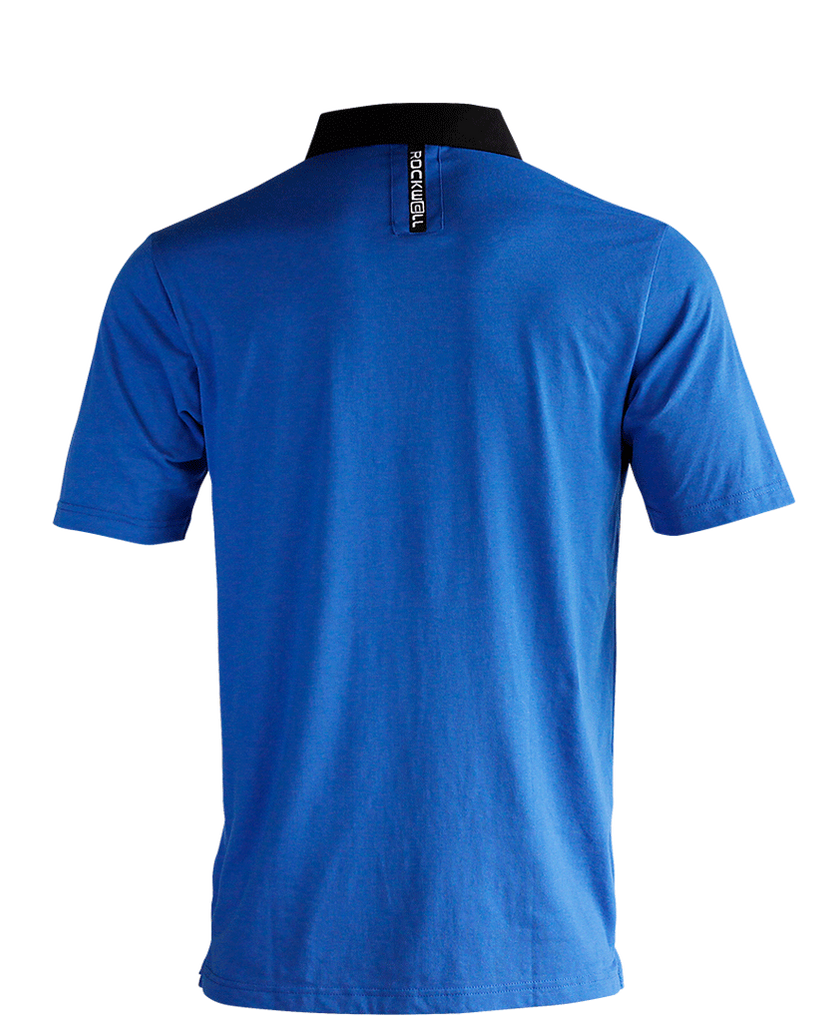 Rockwell Tri-Blend Pocket Polo - Blue