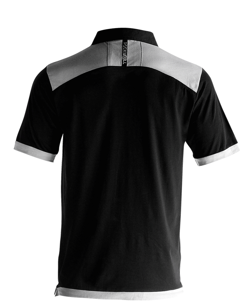 Rockwell Tri-Blend Polo - Black/Gray