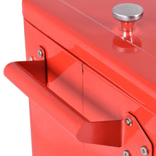 Load image into Gallery viewer, 80 Quart Red Sturdy Rolling Steel Construction Cooler