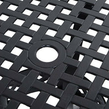 Load image into Gallery viewer, Round Metal 36-inch Outdoor Patio Table in Black Cast Aluminum
