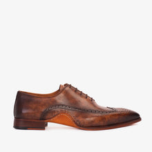 Load image into Gallery viewer, The Royal Hand Craft Brown Wingtip Oxford Men Shoe