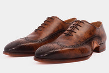 Load image into Gallery viewer, The Royal Hand Craft Brown Wingtip Oxford Men Shoe