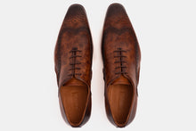 Load image into Gallery viewer, The Royal Hand Craft Brown Wingtip Oxford Men Shoe