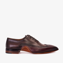Load image into Gallery viewer, The Royal Hand Craft Burgundy Wingtip Oxford Men Shoe
